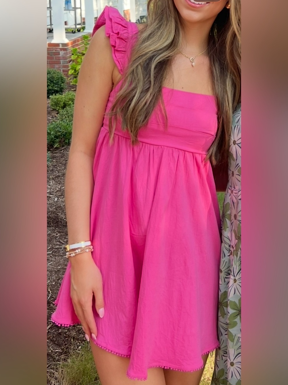 Hello Molly Pink Mini Dress